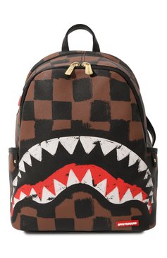 Детская рюкзак SPRAYGROUND коричневого цвета, арт. 910B5352NSZ | Фото 1 (Материал: Пластик, Резина; Материал сплава: Проставлено; Нос: Не проставлено)