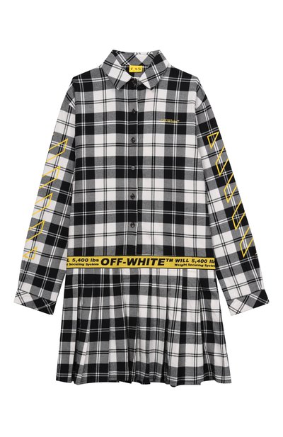 Хлопковое платье-рубашка OFF-WHITE, арт. 0GDB06HF25FAB001/12+