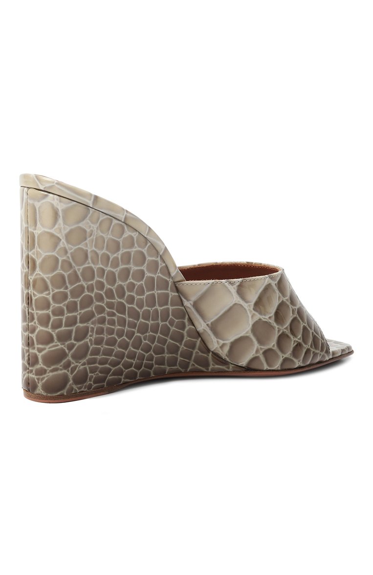 Кожаные мюли lupita 95 AMINA MUADDI, арт. LUPITA WEDGE 95, фото 3