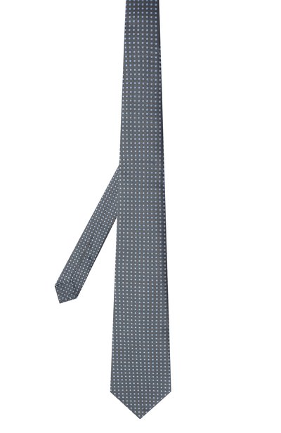 Шелковый галстук KITON синего цвета по цене 29350 руб., арт. UCRVKLC03H02, фото 3 Шелковый галстук KITON, арт. UCRVKLC03H02, фото 3