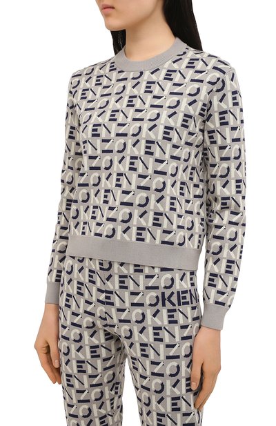 Хлопковый пуловер kenzo sport KENZO, арт. FB52PU5323SC, фото 3