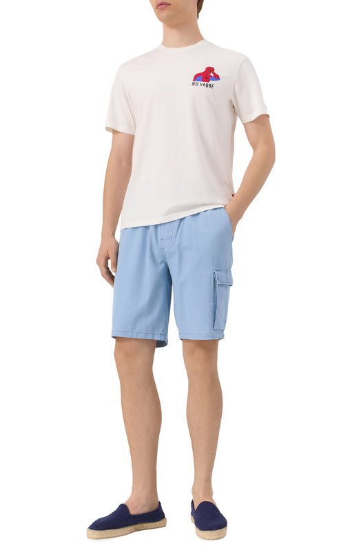 Хлопковая футболка MC2 Saint Barth STBM TSHIRT MAN/00007H Белый  STBM TSHIRT MAN/00007H Фото 2