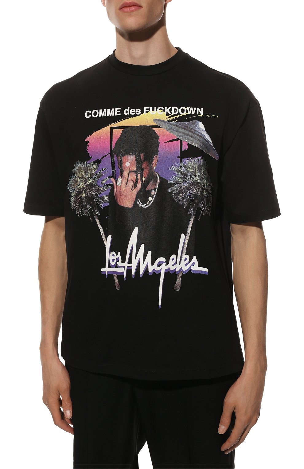 Хлопковая футболка COMME DES FUCKDOWN, арт. CDFU1637STMM, фото 3