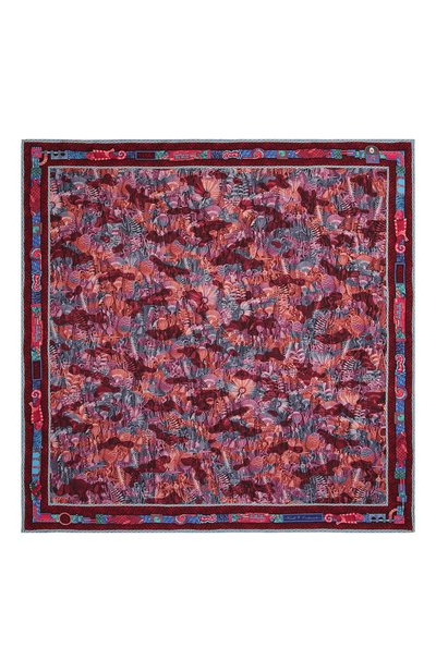 Шелковый платок camouflage KIRILL OVCHINNIKOV темно-розового цвета по цене 23100 руб., арт. 90\COM, фото 4 Шелковый платок camouflage KIRILL OVCHINNIKOV, арт. 90\COM, фото 4