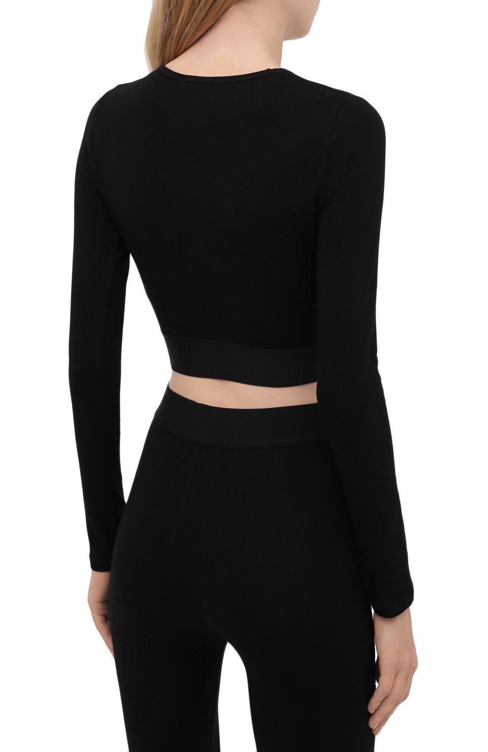 Хлопковый топ DOLCE & GABBANA черного цвета по цене 35600 руб., арт. F8N51T/FUEEY, фото 4 Хлопковый топ DOLCE & GABBANA, арт. F8N51T/FUEEY, фото 4