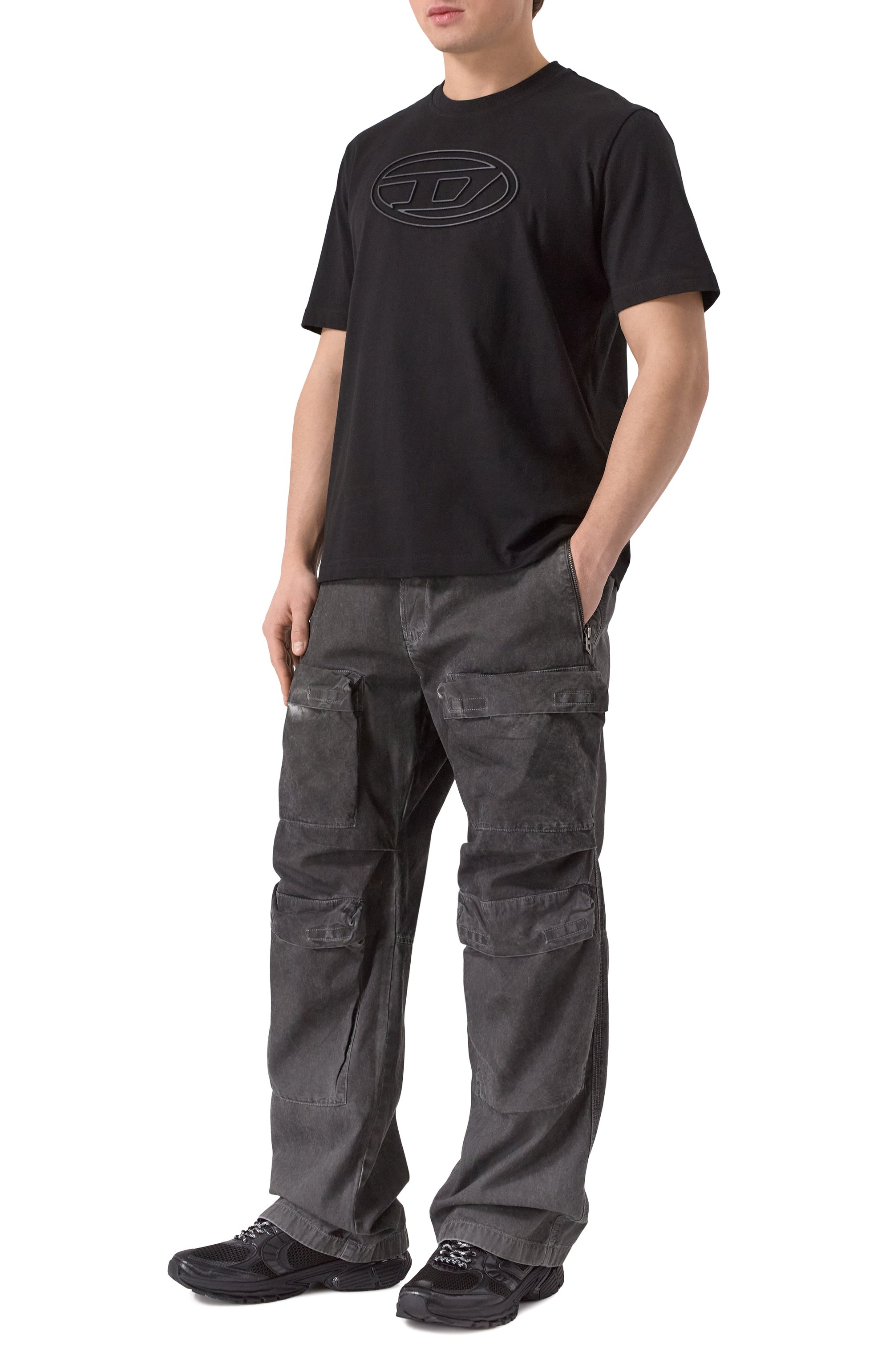 Хлопковая футболка DIESEL, арт. A17402/0NJBM, фото 2