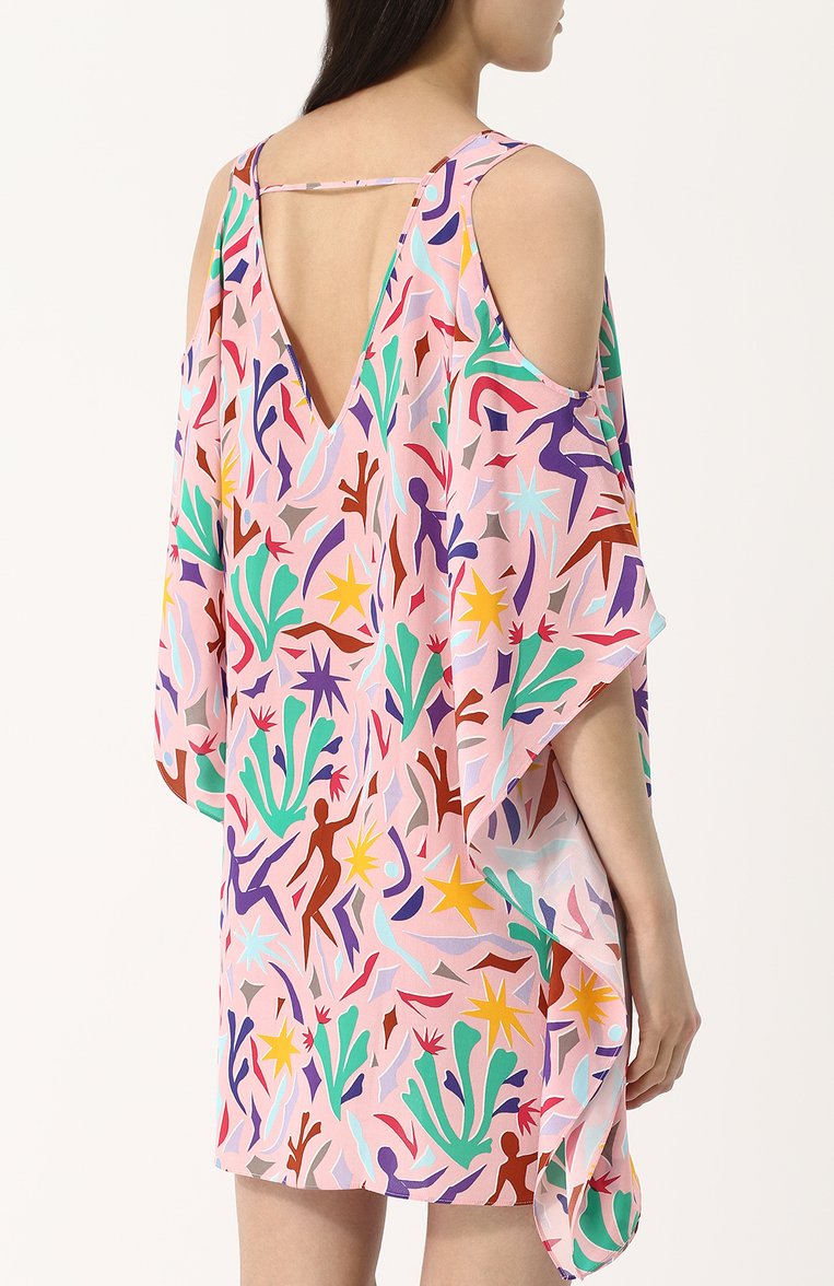 Шелковая туника свободного кроя с принтом LAZUL, арт. UMA TUNIC/MATISSE PRINT/MULTI, фото 1