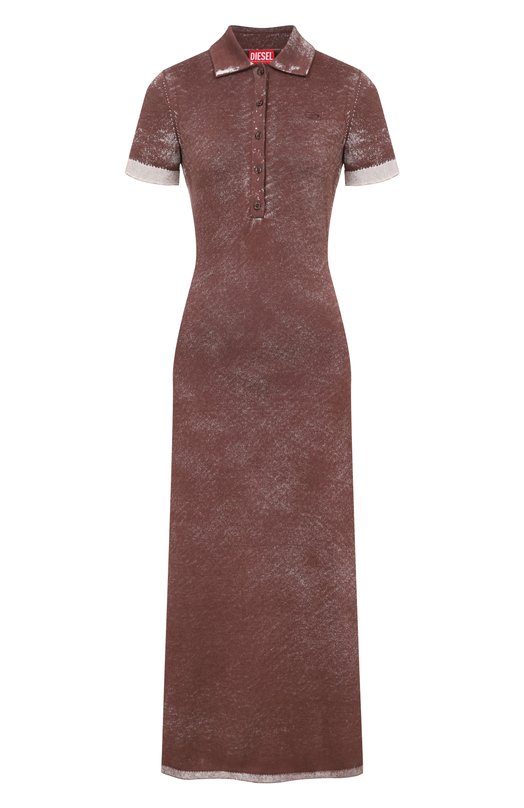 Хлопковое платье Diesel A21835/0BKCB Коричневый A21835/0BKCB