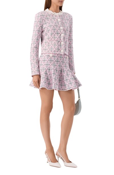 Женская юбка из хлопка и вискозы SELF-PORTRAIT, арт. AW26-172SK-P
