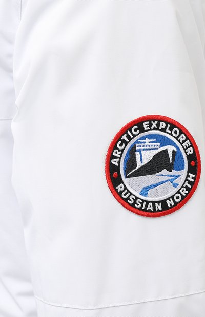 Пуховая парка ARCTIC EXPLORER белого цвета по цене 65900 руб., арт. POLRS_WHT, фото 5 Пуховая парка ARCTIC EXPLORER, арт. POLRS_WHT, фото 5