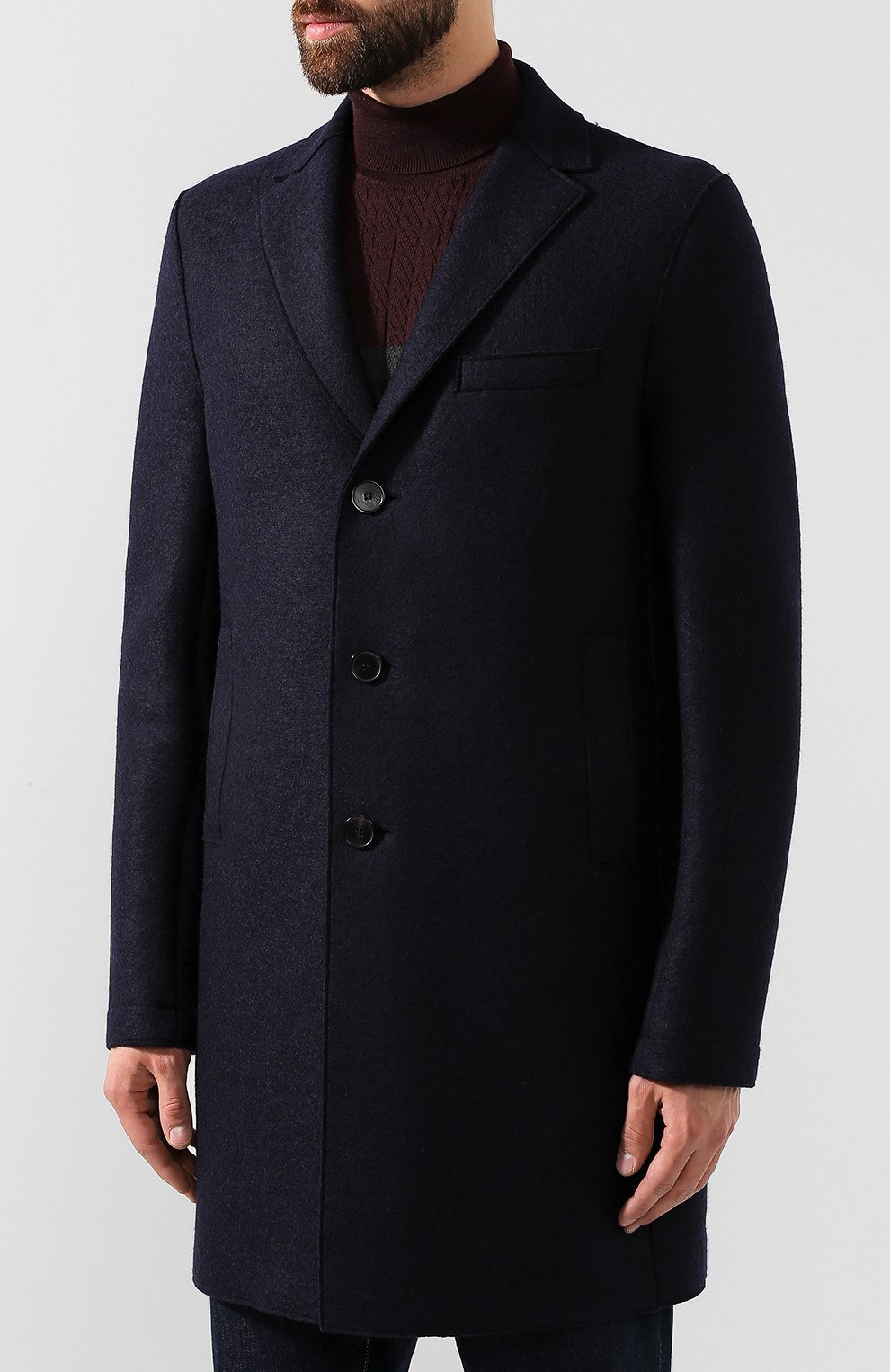 Шерстяное пальто HARRIS WHARF LONDON, арт. C9101MLK, фото 3