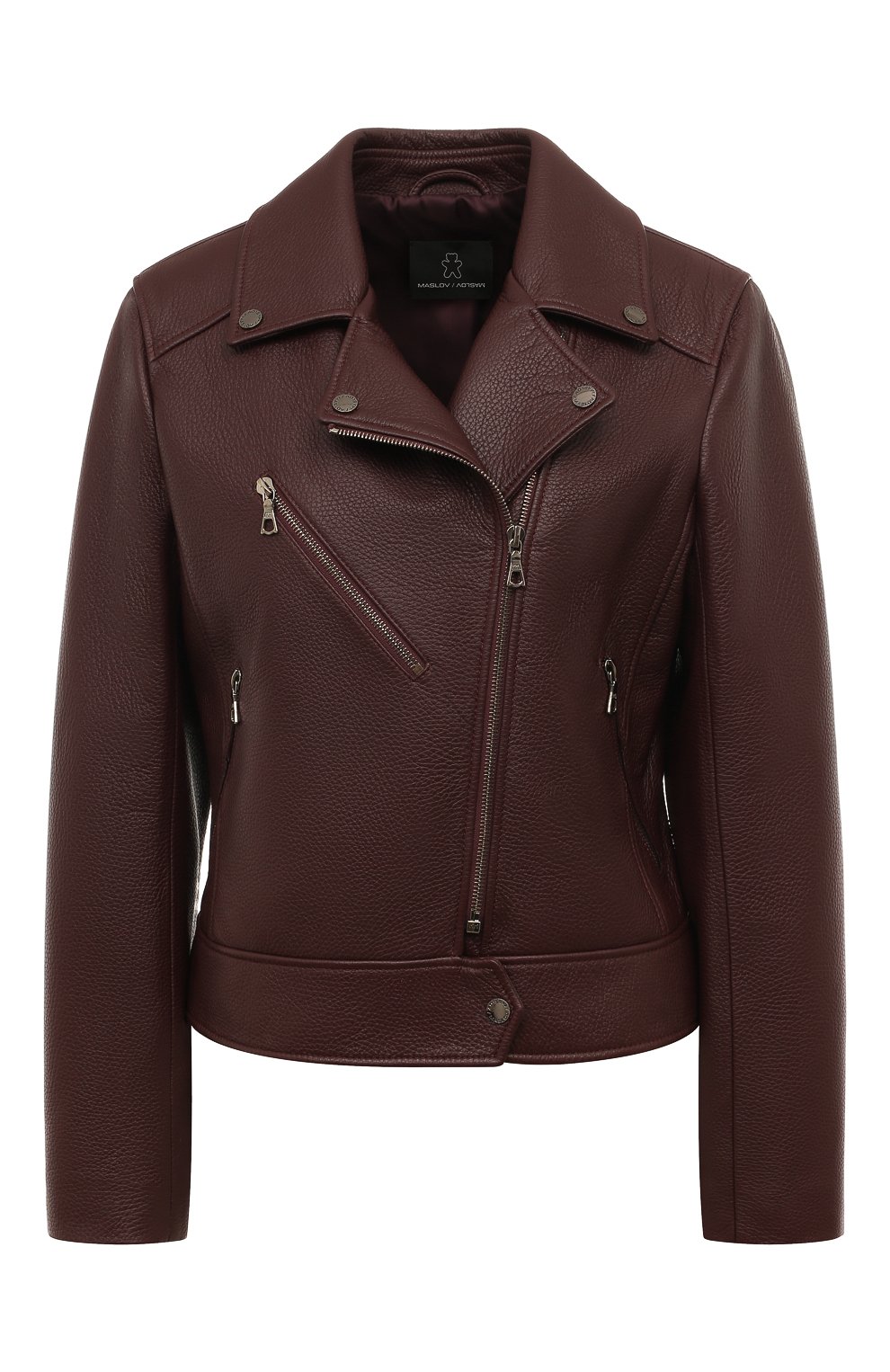 Кожаная куртка MASLOV бордового цвета по цене 187000 руб., арт. K09, фото 1 Кожаная куртка MASLOV, арт. K09, фото 1