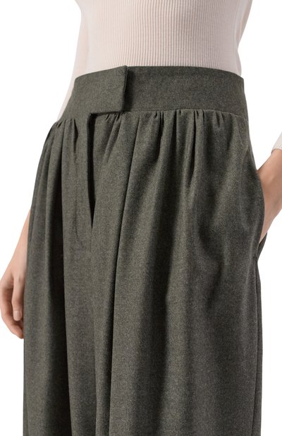 Шерстяные брюки ARMARIUM темно-зеленого цвета по цене 112000 руб., арт. P036/W025, фото 5 Шерстяные брюки ARMARIUM, арт. P036/W025, фото 5