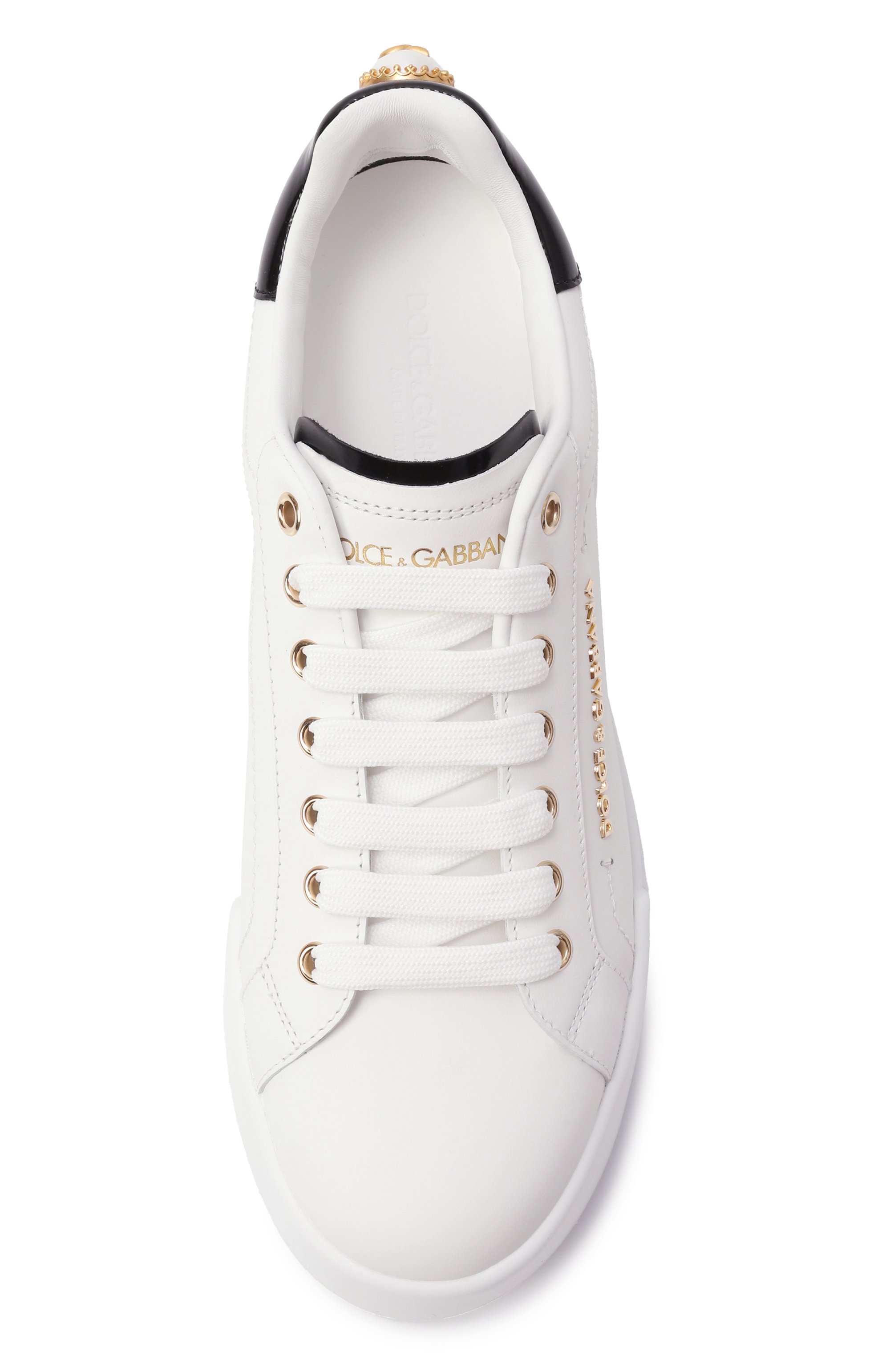 Кожаные кеды portofino DOLCE & GABBANA, арт. CK2329/AH506, фото 6