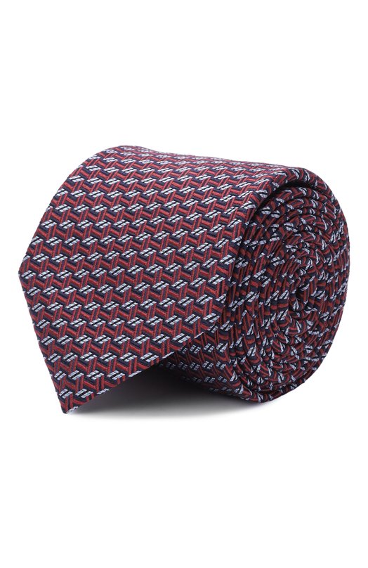 Шелковый галстук Brioni 061D00/0D432 Бордовый 061D00/0D432