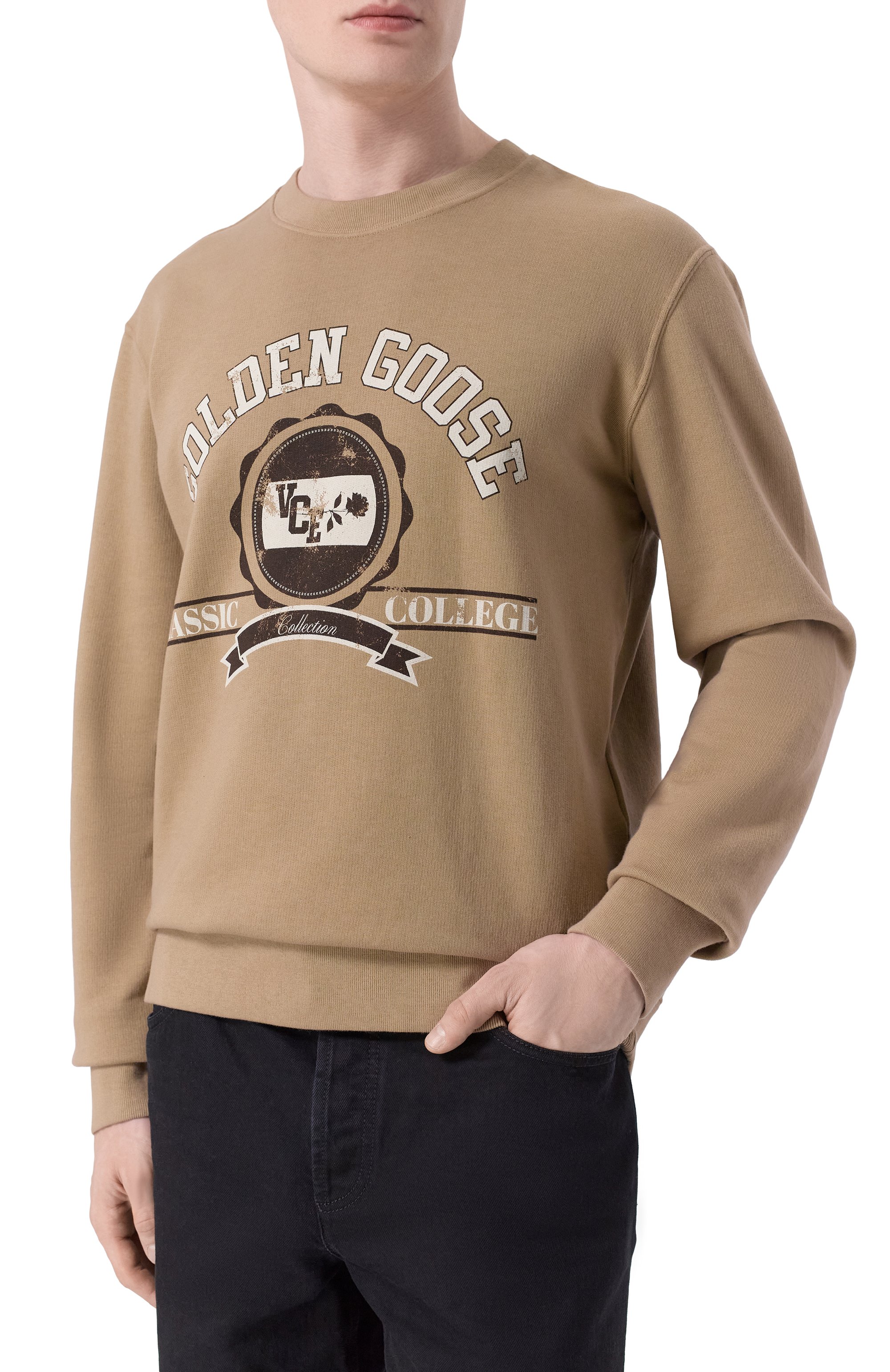 Хлопковый свитшот GOLDEN GOOSE DELUXE BRAND, арт. GMP01223.P002144, фото 3