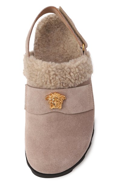 Замшевые сабо la medusa VERSACE, арт. 1018004/1A12780/34-38, фото 4