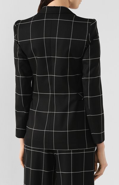 Двубортный жакет EMPORIO ARMANI черно-белого цвета по цене 89450 руб., арт. 5NG22T/52103, фото 4 Двубортный жакет EMPORIO ARMANI, арт. 5NG22T/52103, фото 4