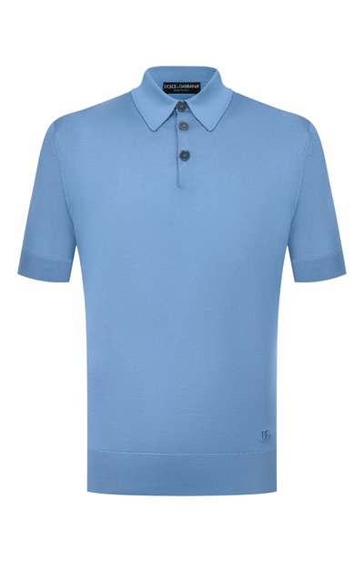 Мужская шелковое поло DOLCE & GABBANA, арт. GXZ02Z/JBS05