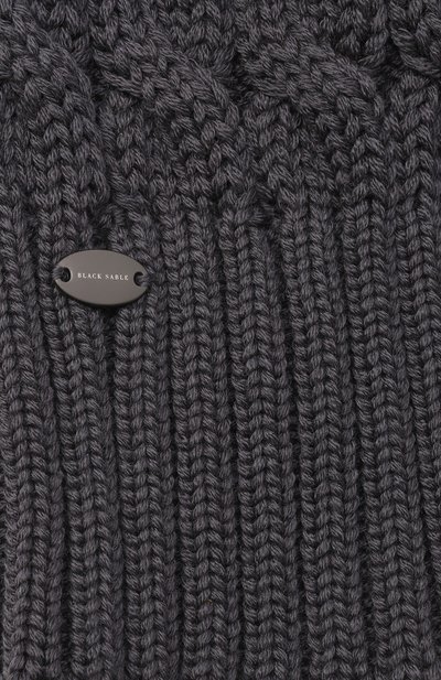 Шерстяная шапка mona с отделкой из соболя BLACK SABLE, а�рт. BS-24016, фото 3