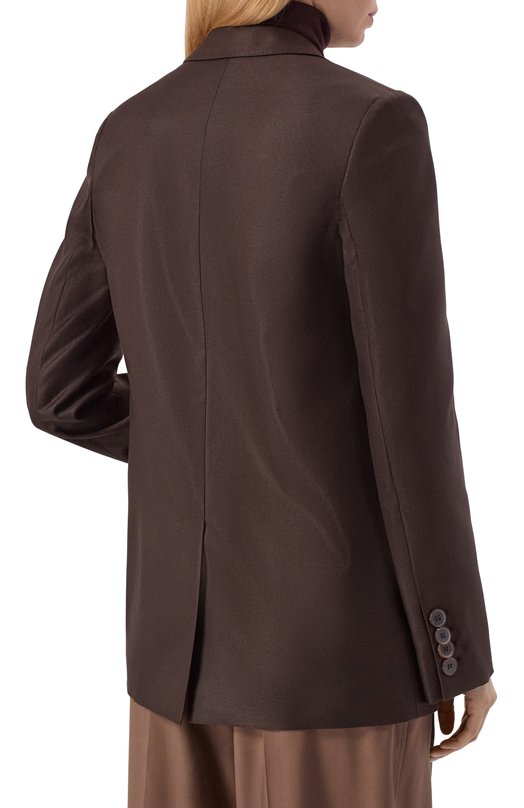 Шелковый жакет MVST M25.1PW.J002/ZEGNA Коричневый  M25.1PW.J002/ZEGNA Фото 4