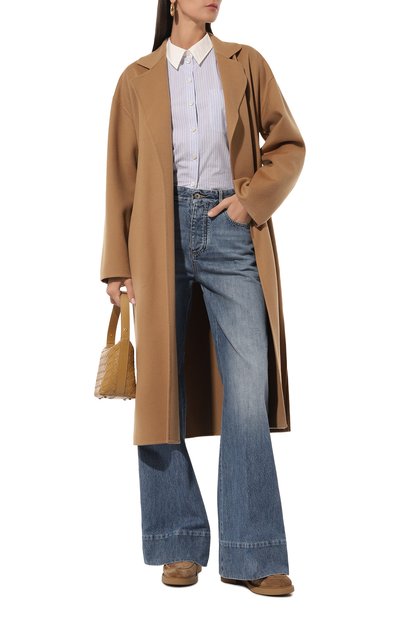 Пальто из шерсти и кашемира LOEWE, арт. S359Y01X81 CAMEL, фото 2