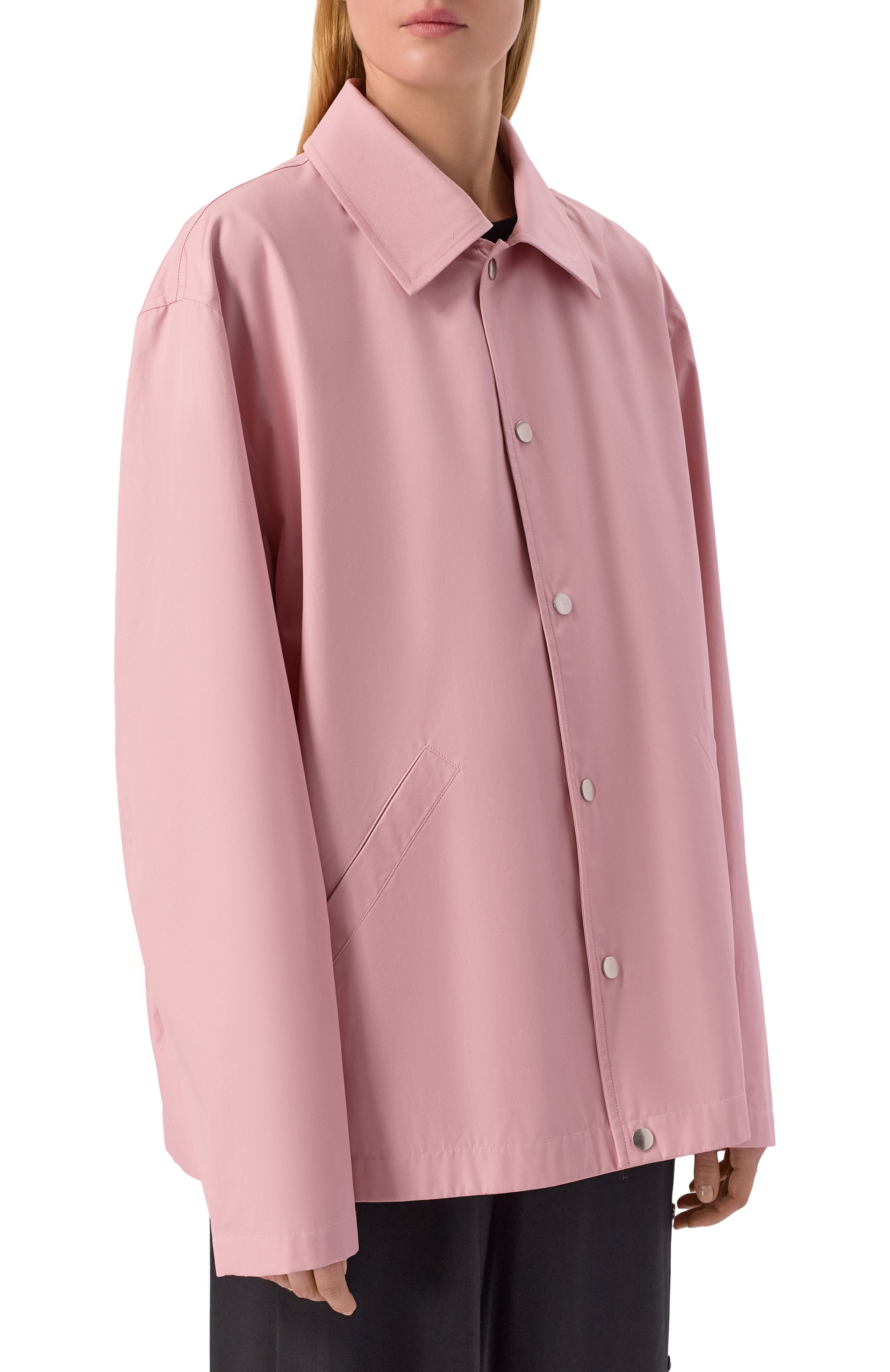 Хлопковая куртка JIL SANDER розового цвета по цене 212500 руб., арт. J53BN0004/J45306, фото 3 Хлопковая куртка JIL SANDER, арт. J53BN0004/J45306, фото 3