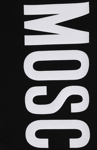 Хлопковые легинсы MOSCHINO черного цвета по цене 4995 руб., арт. HGP047/LBA00/4A-8A, фото 3 Хлопковые легинсы MOSCHINO, арт. HGP047/LBA00/4A-8A, фото 3
