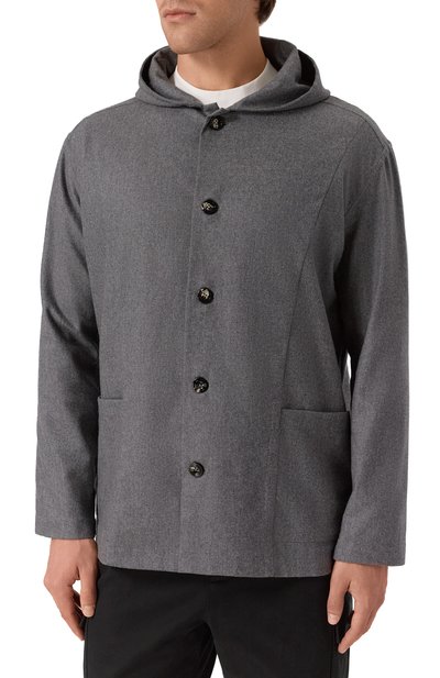 Шерстяная куртка-рубашка KITON, арт. UMCLUCAK0124G02, фото 3