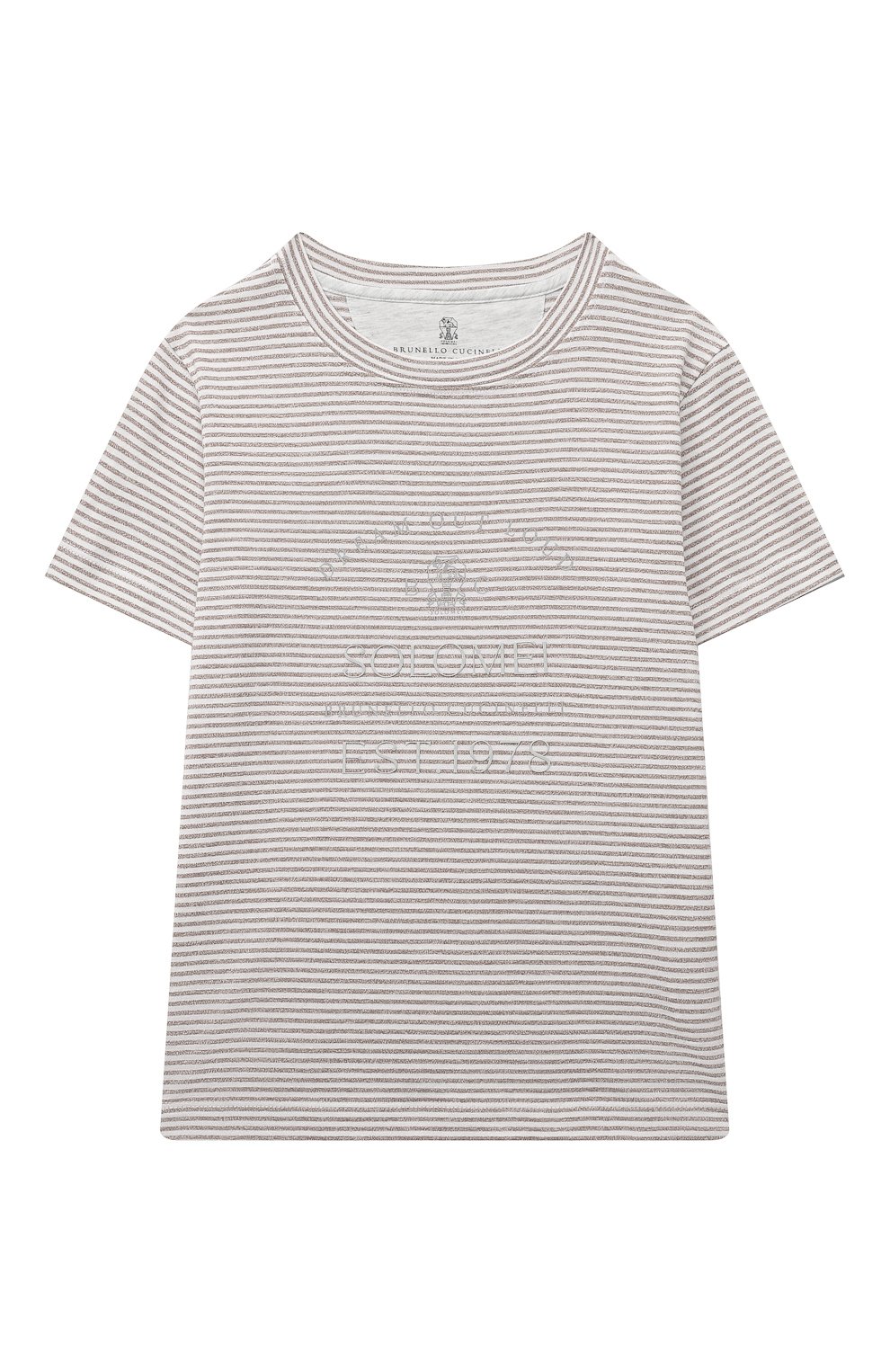 Хлопковая футболка BRUNELLO CUCINELLI, арт. BTS81T128B, фото 1