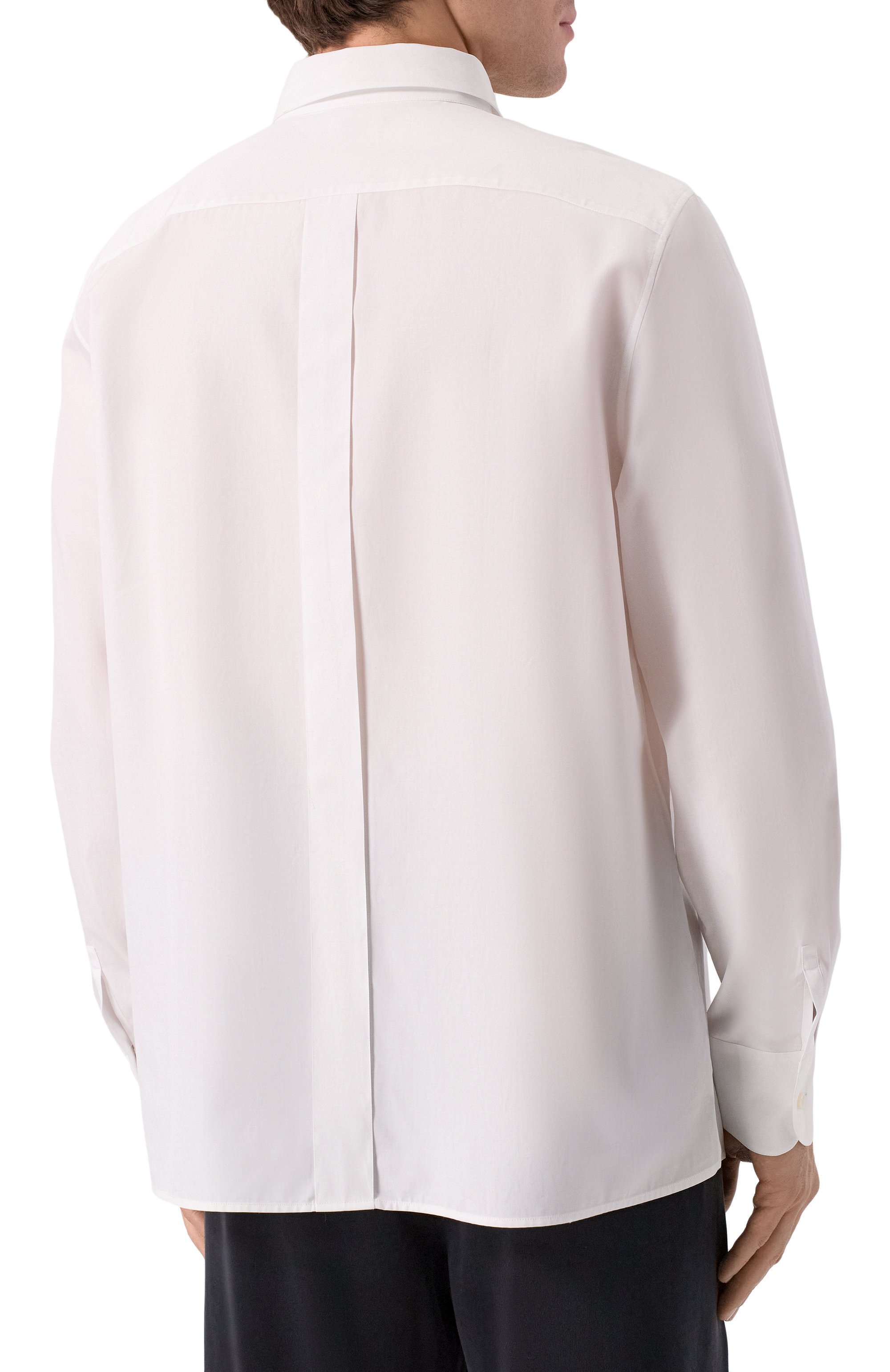 Хлопковая сорочка SAINT LAURENT, арт. 826821/Y217W, фото 4