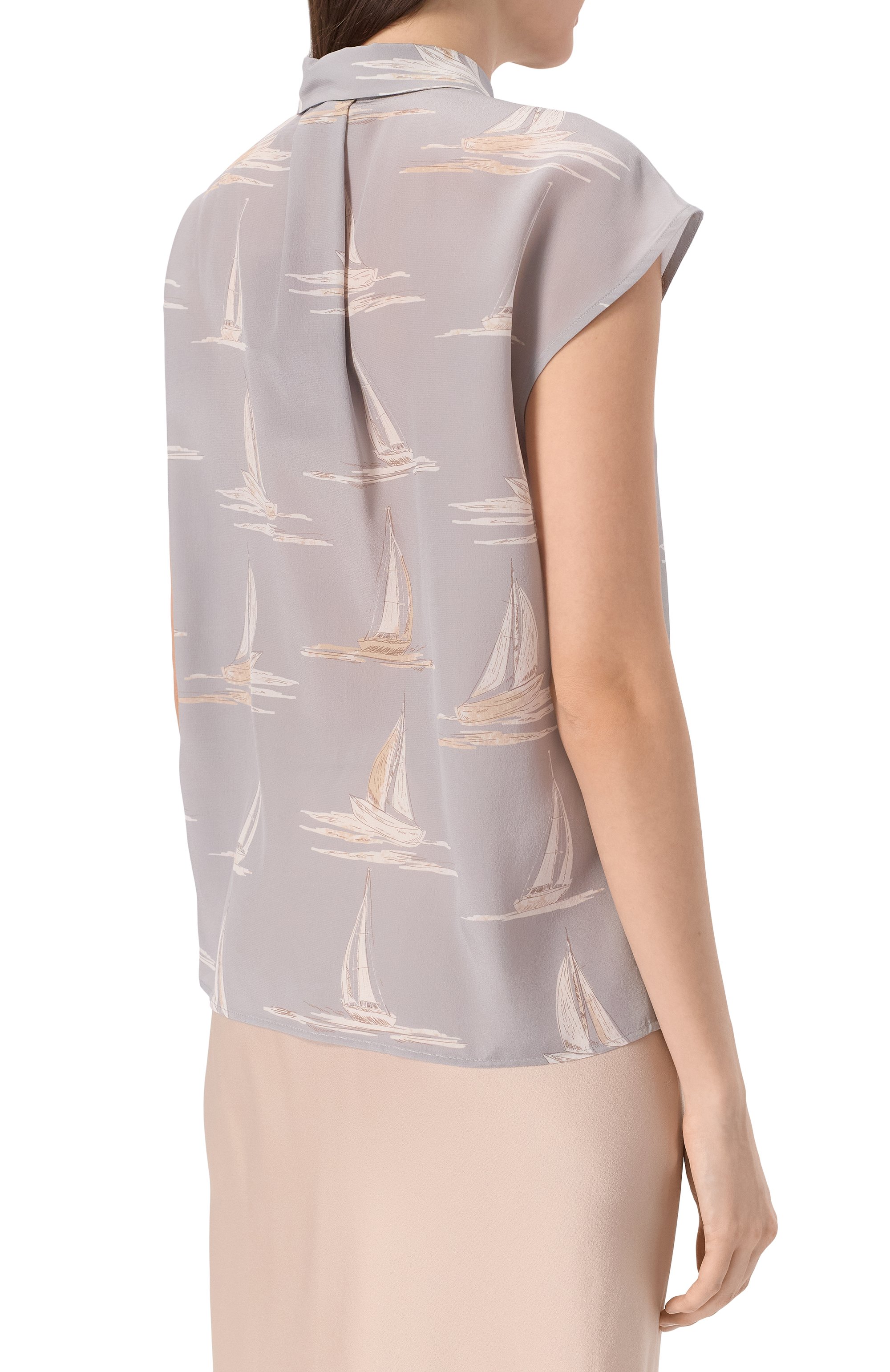 Шелковая блузка MAX MARA STUDIO, арт. GAETANA, фото 4