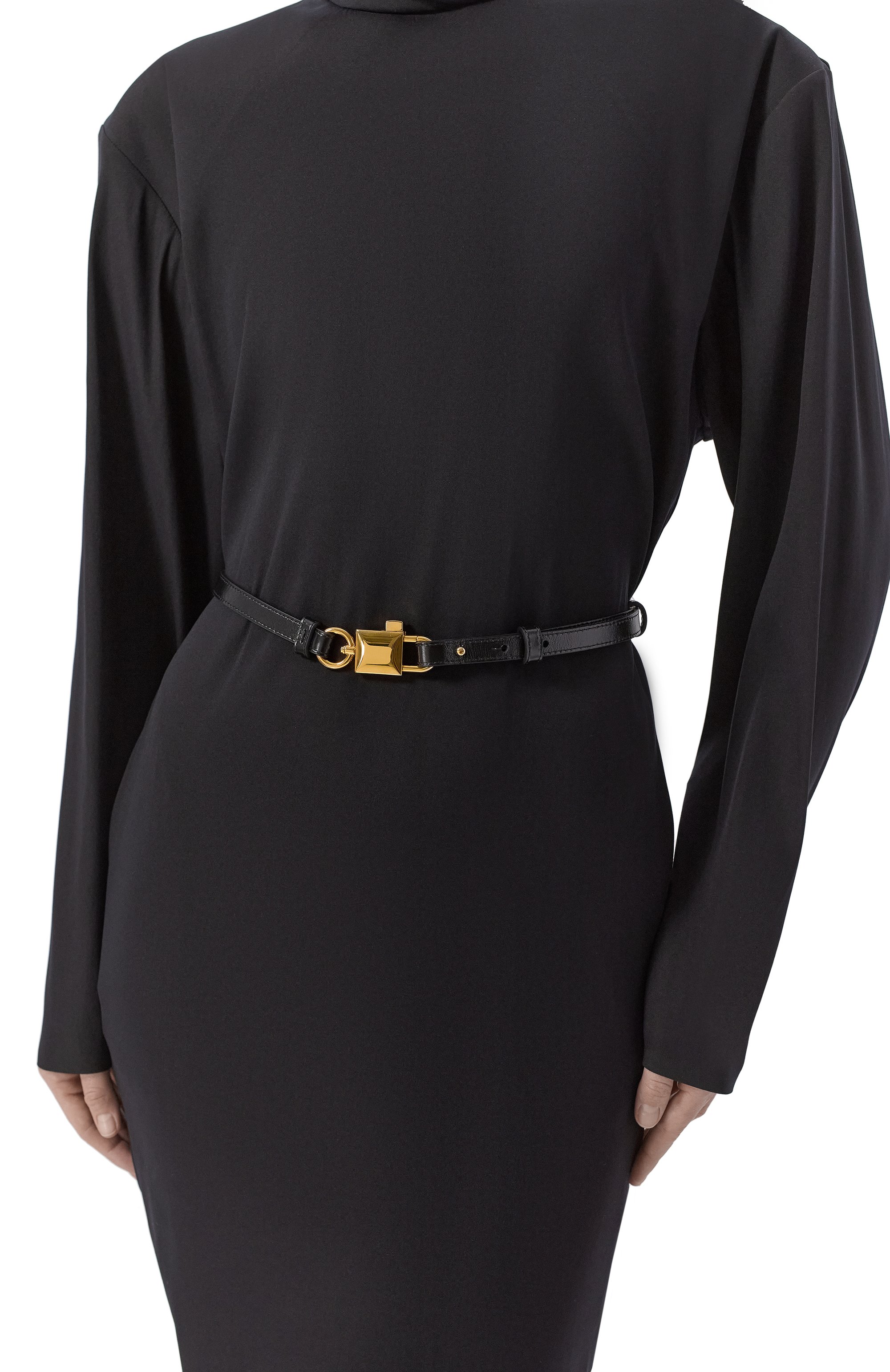 Кожаный ремень DOLCE & GABBANA черного цвета по цене 64550 руб., арт. BE1673/AZ000, фото 2 Кожаный ремень DOLCE & GABBANA, арт. BE1673/AZ000, фото 2