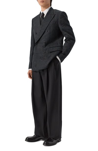 Кожаные дерби perugino DOLCE & GABBANA черного цвета по цене 134000 руб., арт. A10917/A0780, фото 2 Кожаные дерби perugino DOLCE & GABBANA, арт. A10917/A0780, фото 2