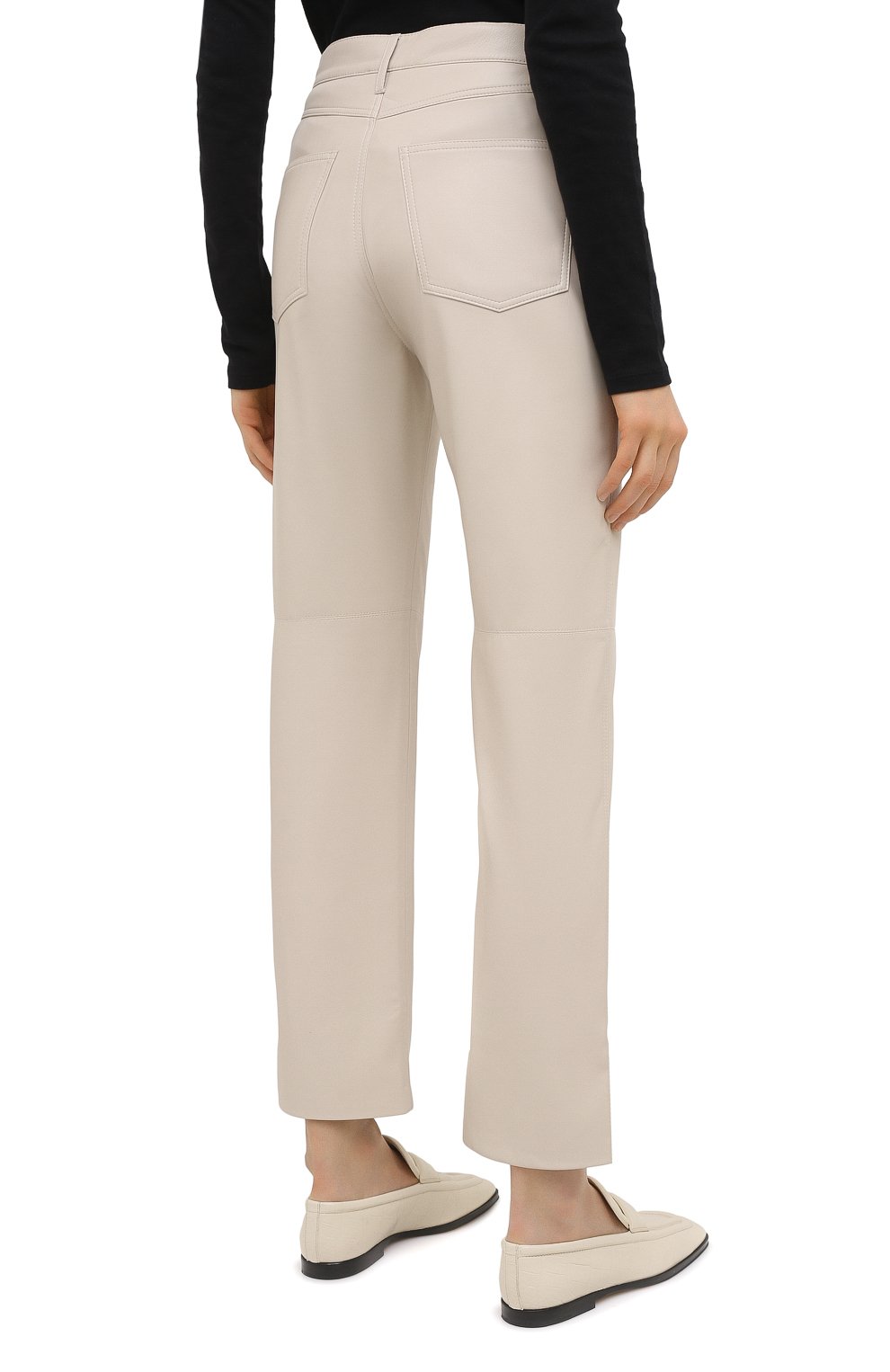 Брюки NANUSHKA, арт. VINNI_CREME_VEGAN LEATHER, фото 4