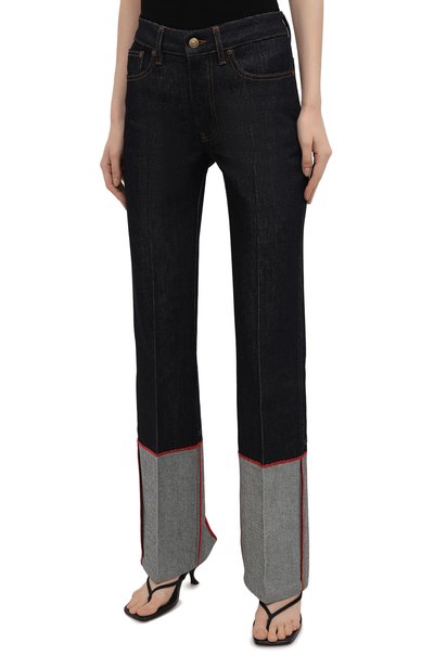 Джинсы VICTORIA BECKHAM темно-синего цвета по цене 59650 руб., арт. 1221DJE002654A, фото 3 Джинсы VICTORIA BECKHAM, арт. 1221DJE002654A, фото 3