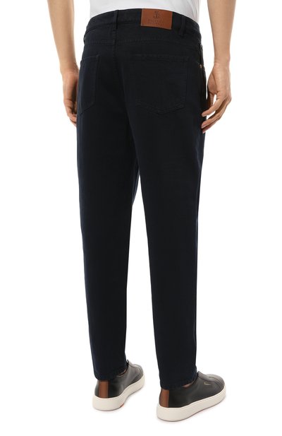 Джинсы straight fit BRUNELLO CUCINELLI темно-синего цвета по цене 94150 руб., арт. M262PB2275, фото 4 Джинсы straight fit BRUNELLO CUCINELLI, арт. M262PB2275, фото 4