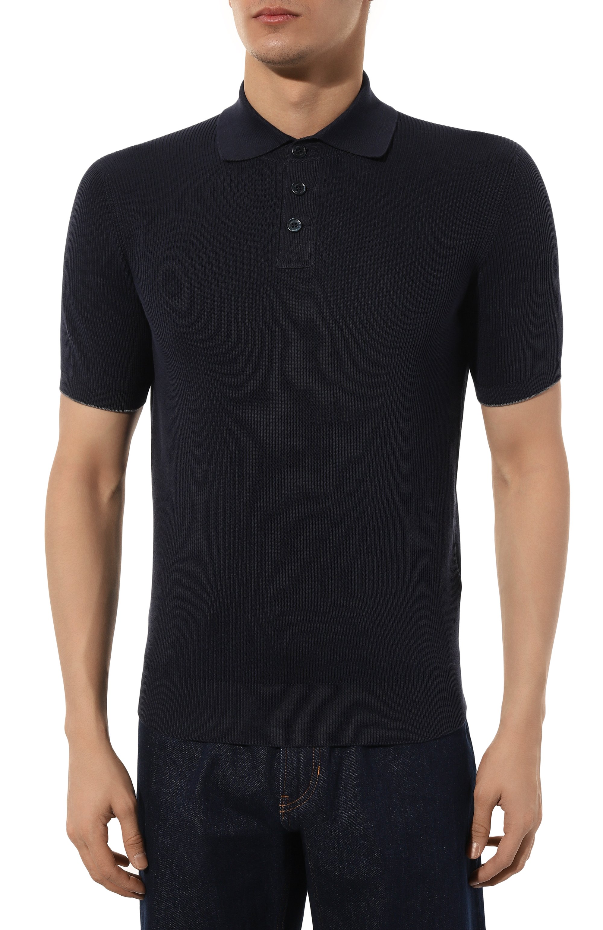 Хлопковое поло BRUNELLO CUCINELLI, арт. M2900B2019, фото 3