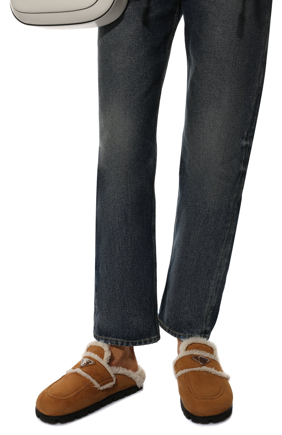 Меховые сабо PRADA, арт. 1S711M-1A6-F0046-020, фото 3