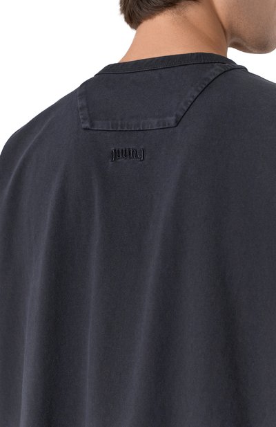 Хлопковая футболка JUUN.J темно-серого цвета по цене 37800 руб., арт. JC5742P26R, фото 5 Хлопковая футболка JUUN.J, арт. JC5742P26R, фото 5