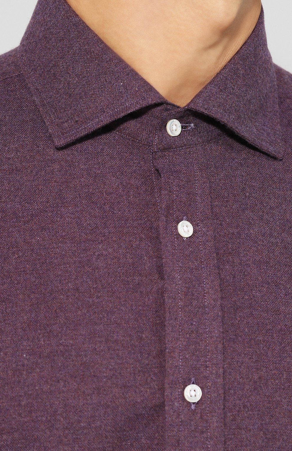 Хлопковая рубашка с воротником кент RALPH LAUREN, арт. 790721004, фото 5