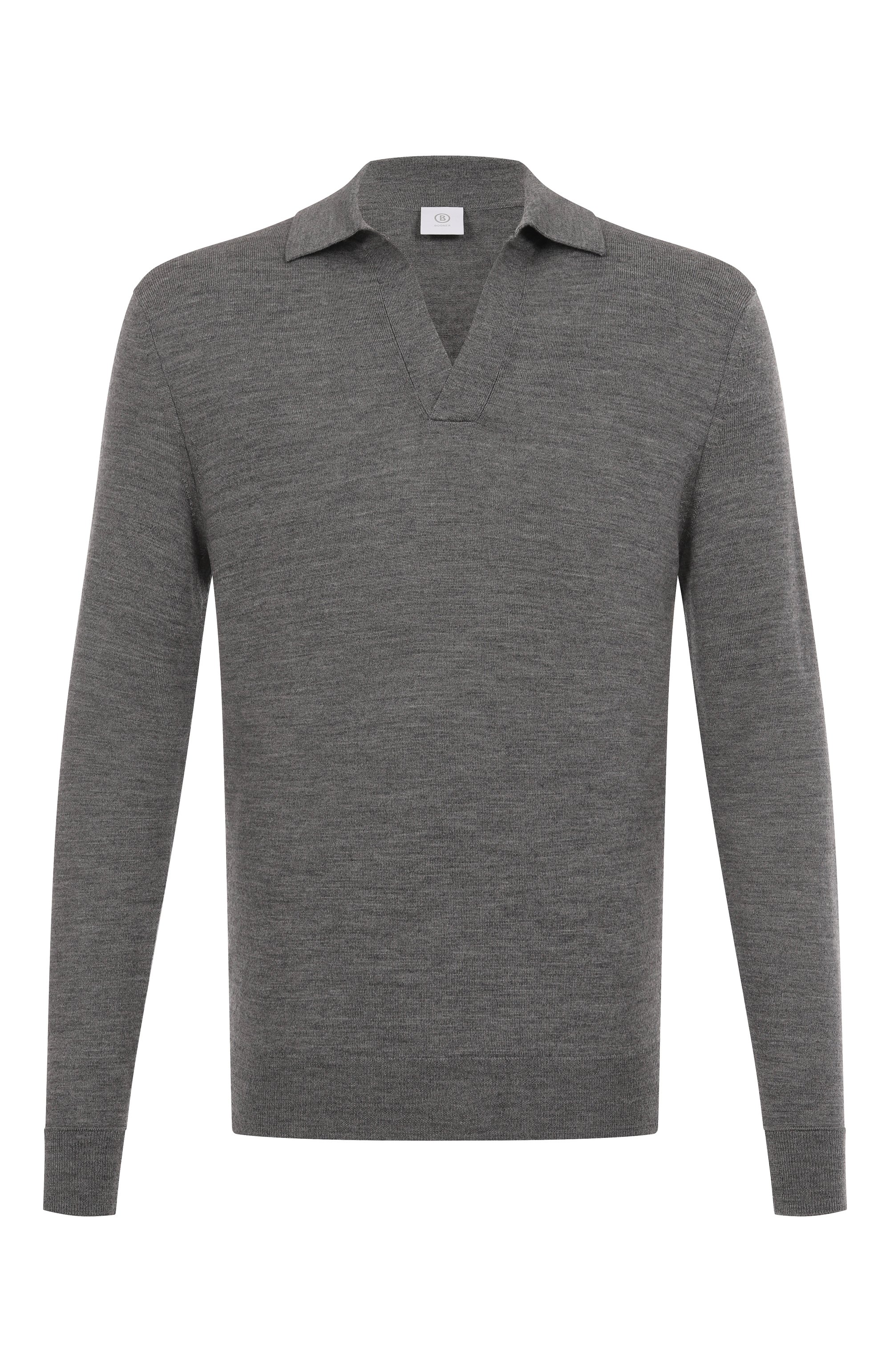 Шерстяное поло BOGNER темно-серого цвета по цене 30400 руб., арт. 88489785, фото 1 Шерстяное поло BOGNER, арт. 88489785, фото 1