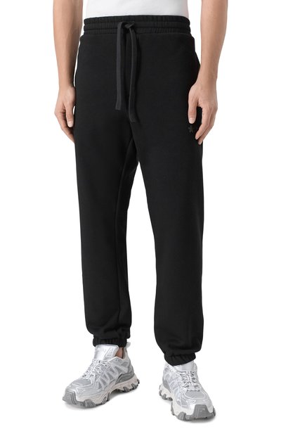 Хлопковые джоггеры COMME DES FUCKDOWN черного цвета по цене 11300 руб., арт. CFABM01734, фото 3 Хлопковые джоггеры COMME DES FUCKDOWN, арт. CFABM01734, фото 3