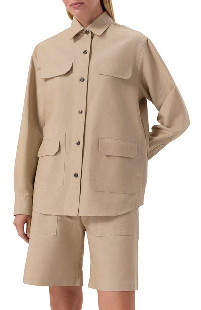 Рубашка из хлопка и льна MVST, арт. M25.2MW.B402, фото 3