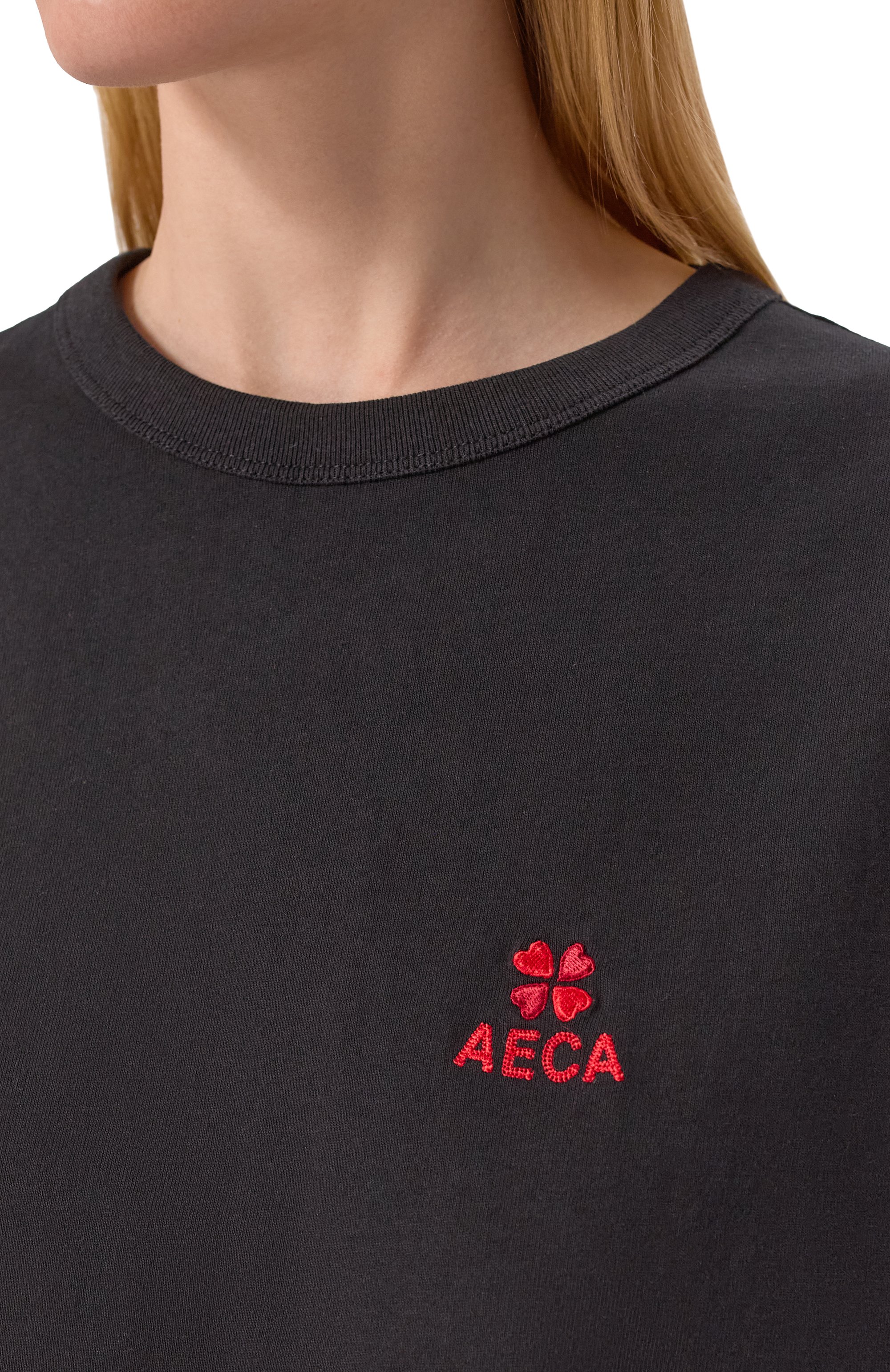 Хлопковая футболка AECA WHITE, арт. AWCMSSBDTTSST010C0.BLACK (XL), фото 5