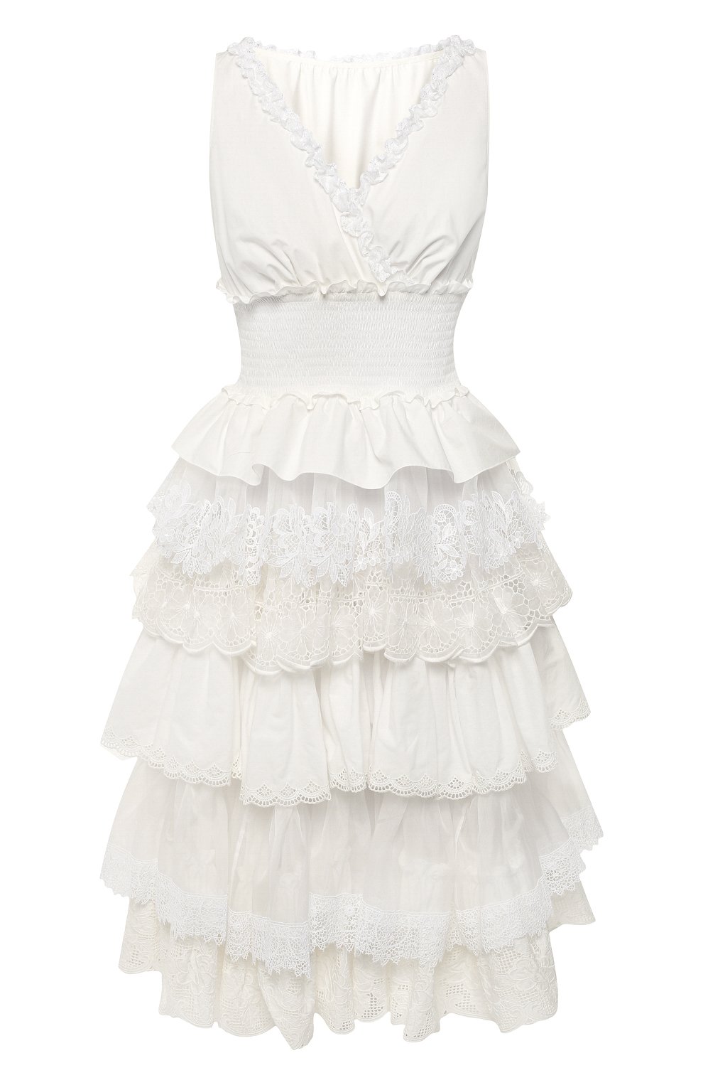 Платье из смеси хлопка и шелка DOLCE & GABBANA, арт. F6C3ST/FU5L5, фото 1