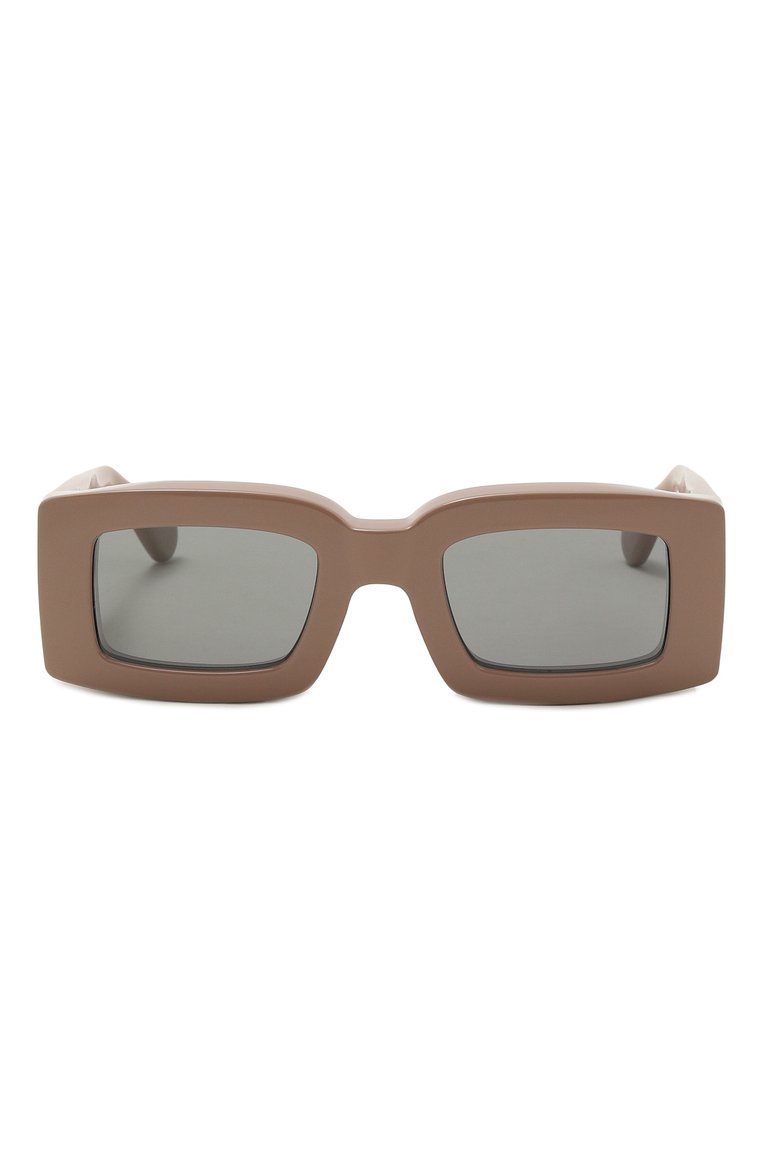 Женские солнцезащитные очки JACQUEMUS бежевого цвета, арт. LES LUNETTES TUPI LIGHT BR0WN | Фото 4 (Региональные ограничения белый список (Axapta Mercury): Не проставлено; Нос: Не проставлено; Тип очков: С/з; Кросс-КТ: С/з-унисекс; Материал: Пластик; Оптика Гендер: оптика-унисекс; Очки форма: Прямоугольные)