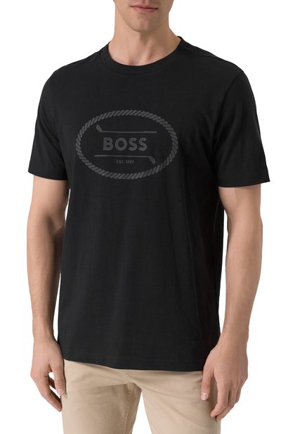 Хлопковая футболка BOSS GREEN, арт. 50537825, фото 3