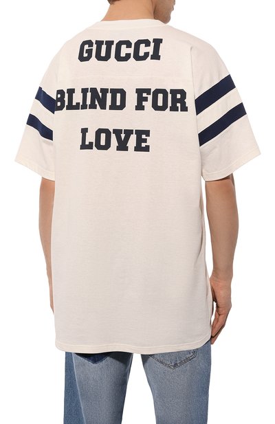 Хлопковая футболка GUCCI, арт. 655459 XJDOY, фото 4