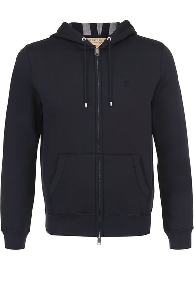 Хлопковая толстовка на молнии с капюшоном BURBERRY, арт. 4050243, фото 1